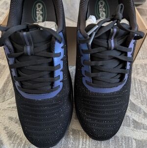 Men's Black and Blue Shoes